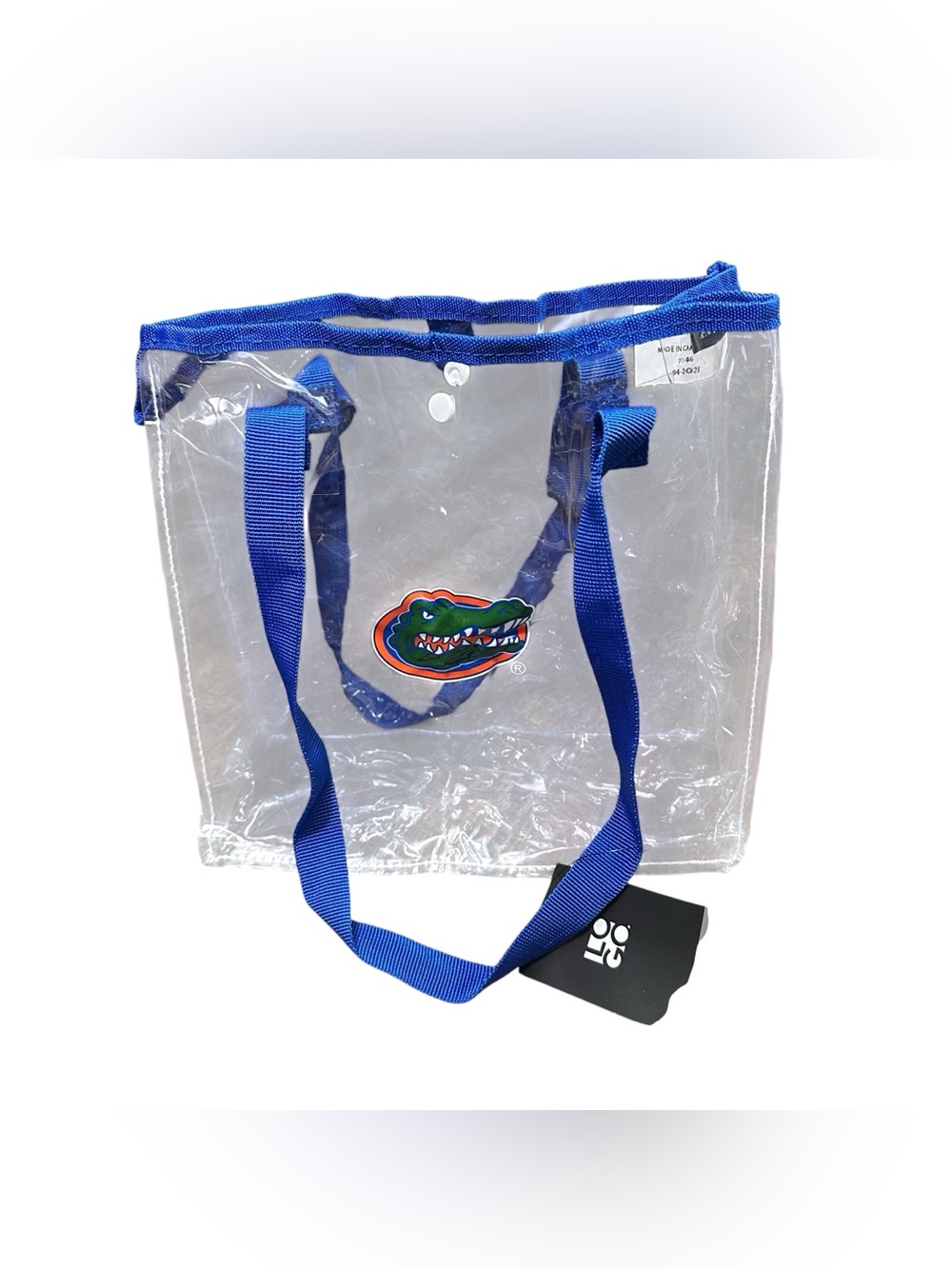 Florida Gators Clear Stadium Tote Bag Logo Brands Blue NCAA NWT